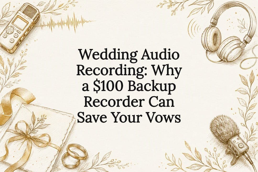 Wedding Audio Recording: Why a $100 Backup Recorder Can Save Your Vows