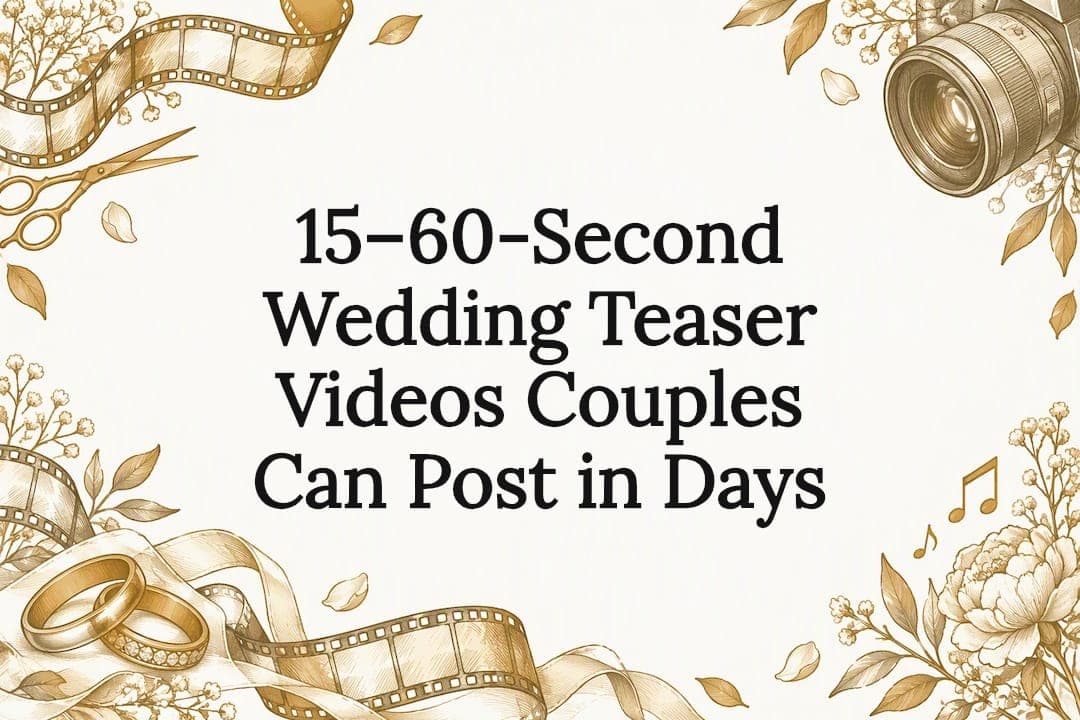 15–60-Second Wedding Teaser Videos Couples Can Post in Days