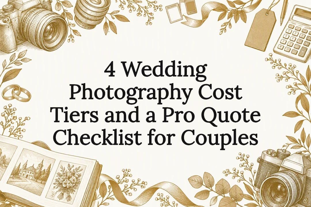 4 Wedding Photography Cost Tiers and a Pro Quote Checklist for Couples