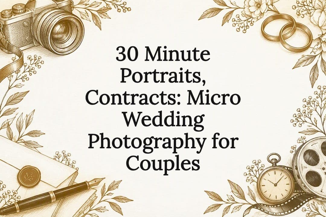 30 Minute Portraits, Contracts: Micro Wedding Photography for Couples