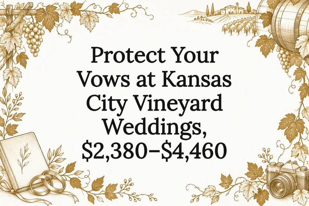 Protect Your Vows at Kansas City Vineyard Weddings, $2,380–$4,460