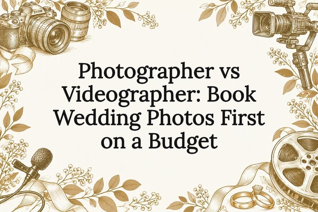 Photographer vs Videographer: Book Wedding Photos First on a Budget