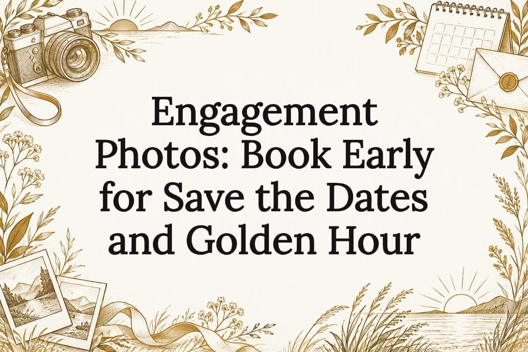 Engagement Photos: Book Early for Save the Dates and Golden Hour
