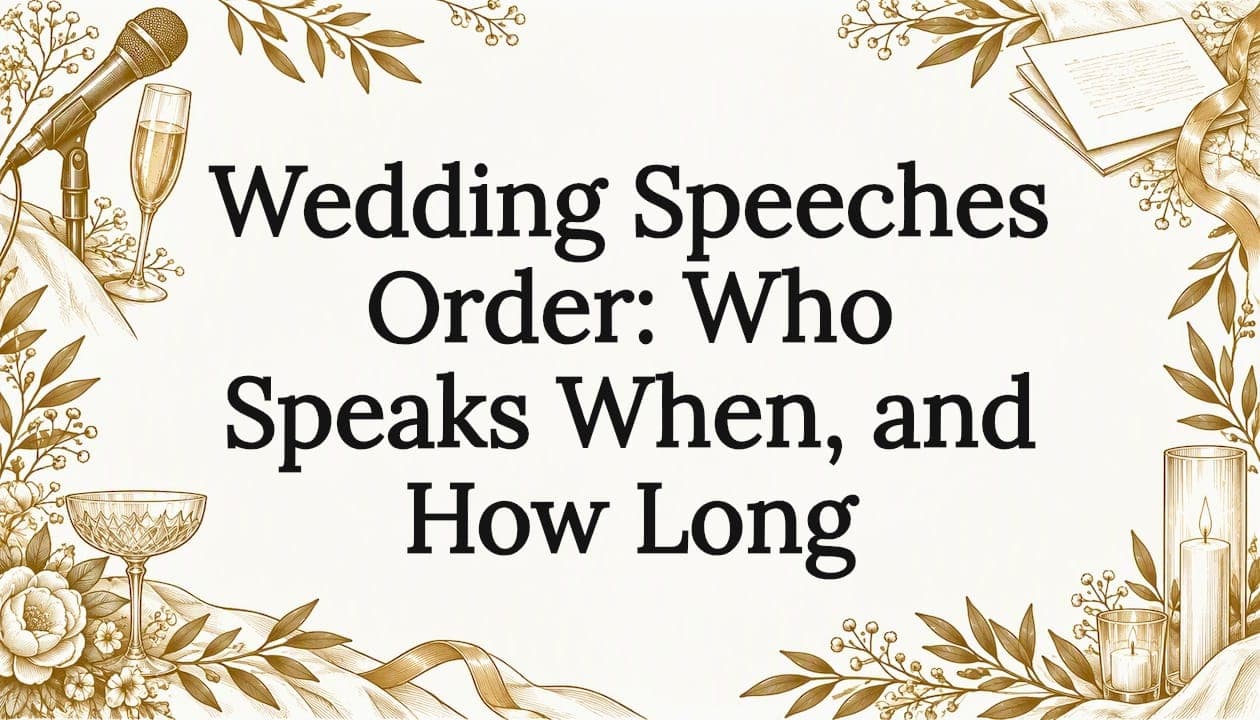 Wedding Speeches Order: Who Speaks When, and How Long