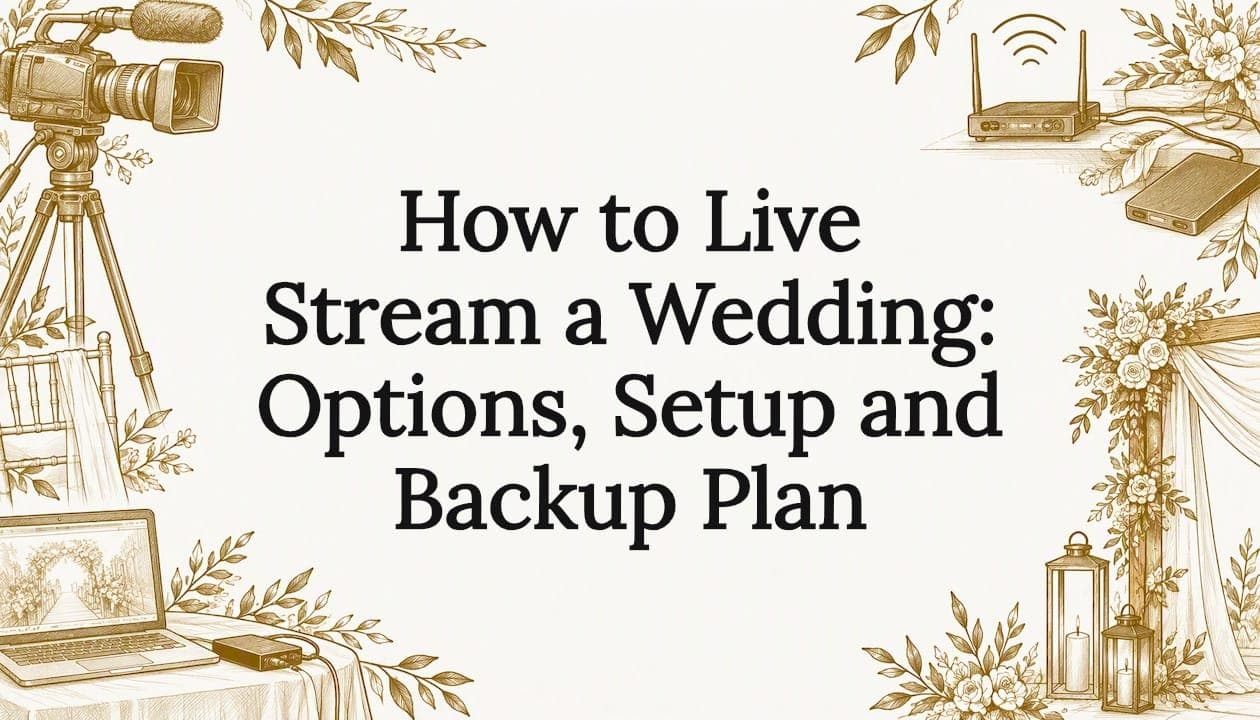 How to Live Stream a Wedding: Options, Setup and Backup Plan